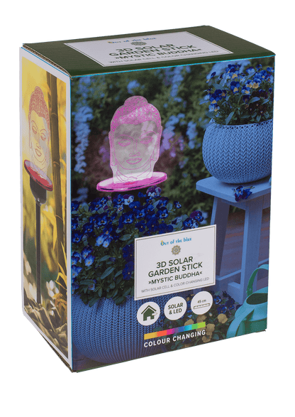 3D LED Solar garden stick with colour changing LED