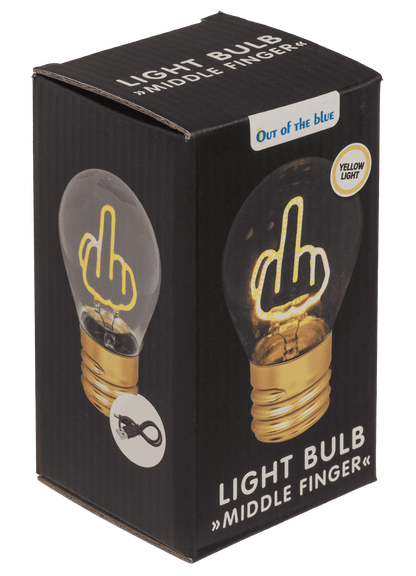 Light Bulb, middle finger, incl. Lithium battery