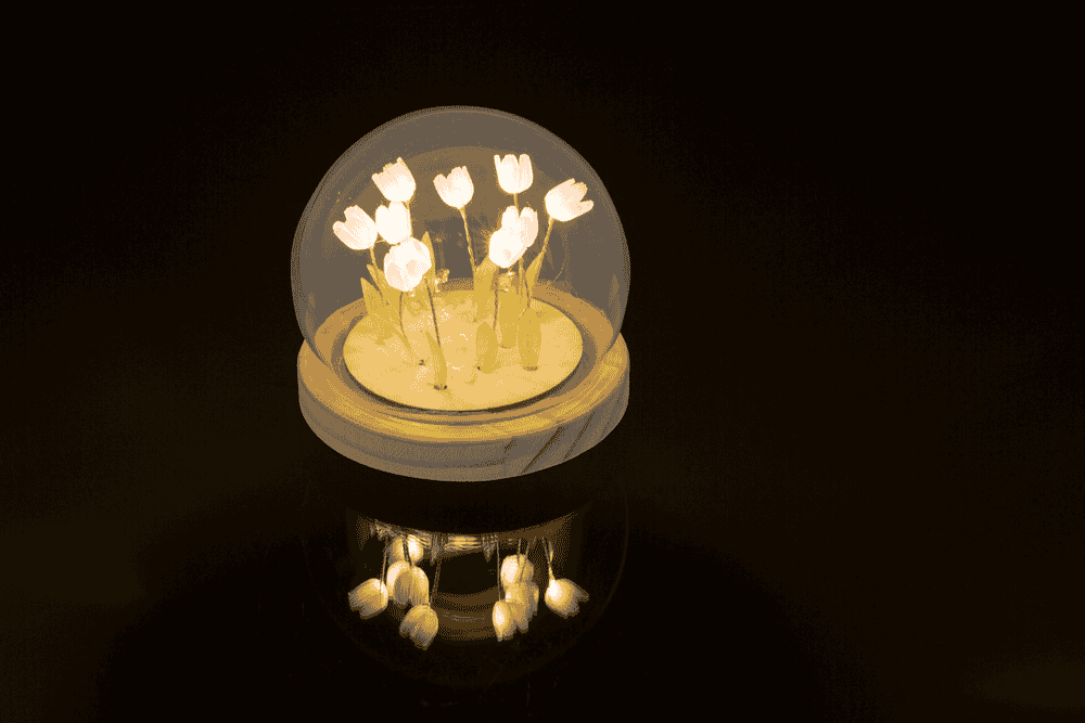 LED decorative light, Tulip, 10 x 10 cm,