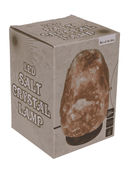 LED salt cristal lamp, warm white,