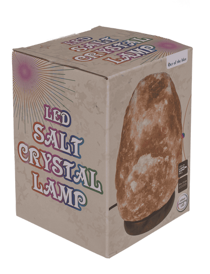 LED salt cristal lamp, colour-changing,