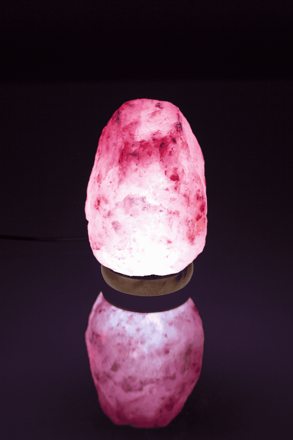 LED salt cristal lamp, colour-changing,