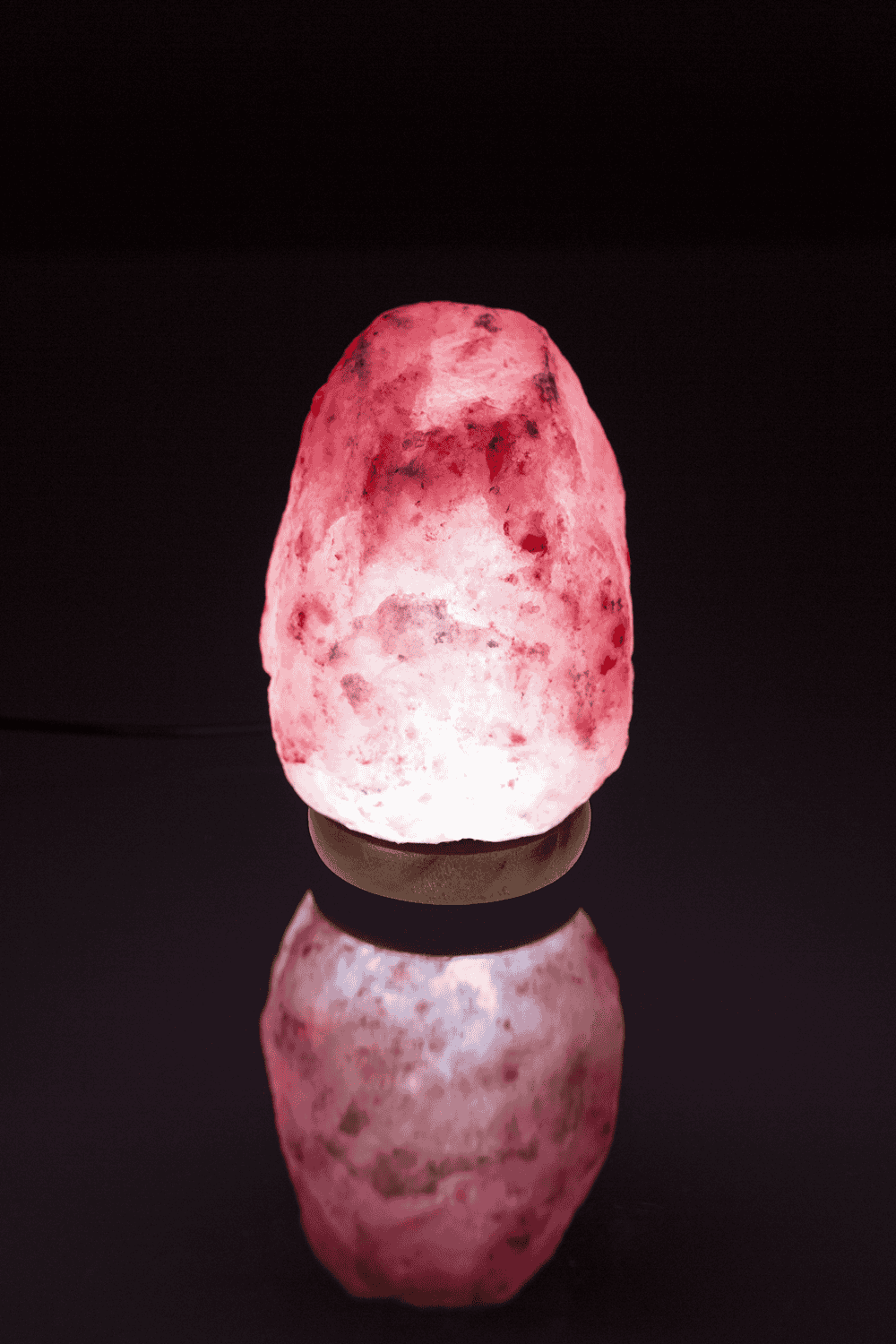 LED salt cristal lamp, colour-changing,