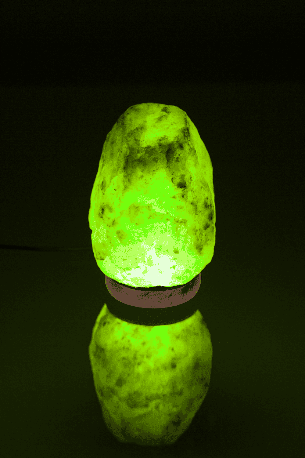 LED salt cristal lamp, colour-changing,