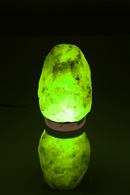 LED salt cristal lamp, colour-changing,