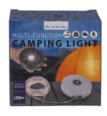 Camping light, rechargeable, with torch &