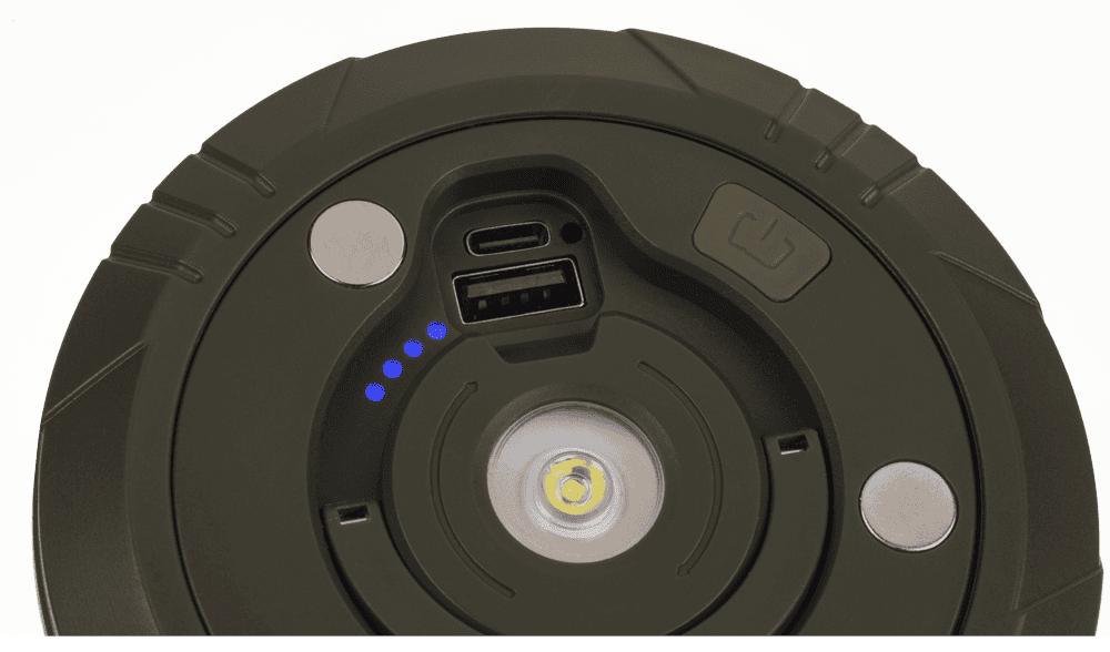 Camping light, rechargeable, with torch &