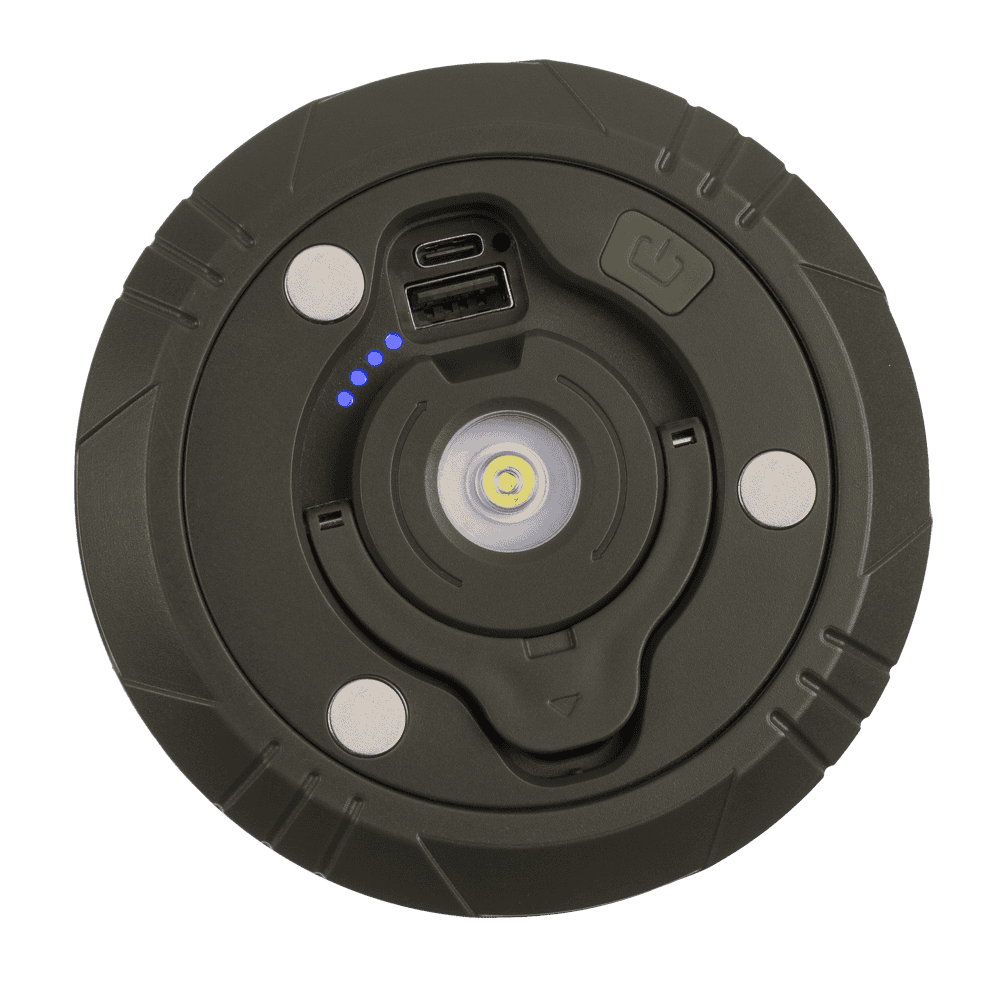 Camping light, rechargeable, with torch &