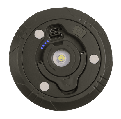 Camping light, rechargeable, with torch &