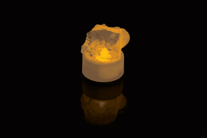 Salt crystal with LED tea light, 4 x 2 cm,