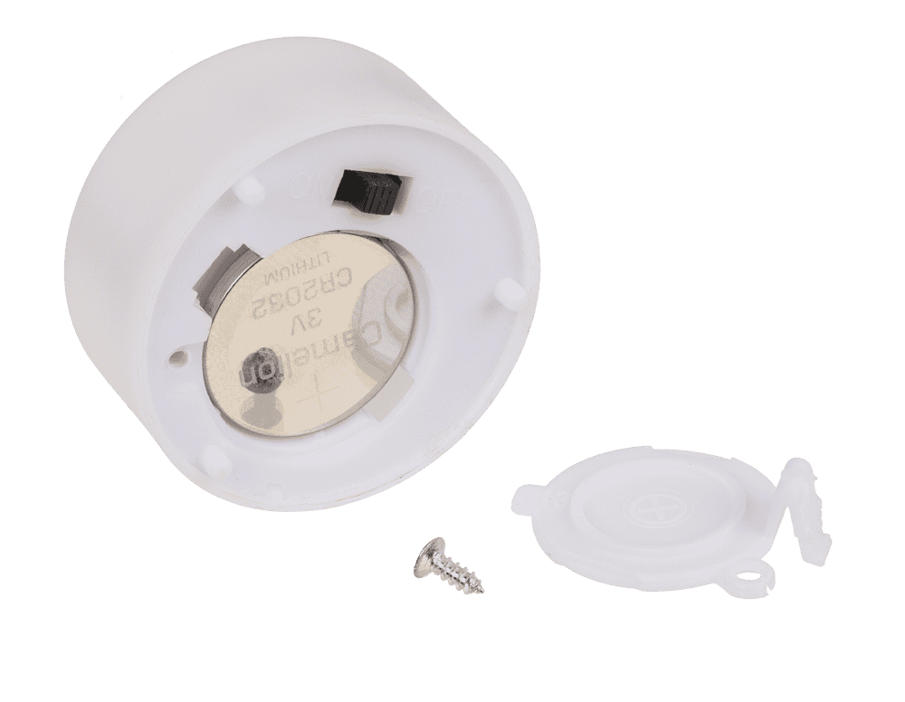 Salt crystal with LED tea light, 4 x 2 cm,