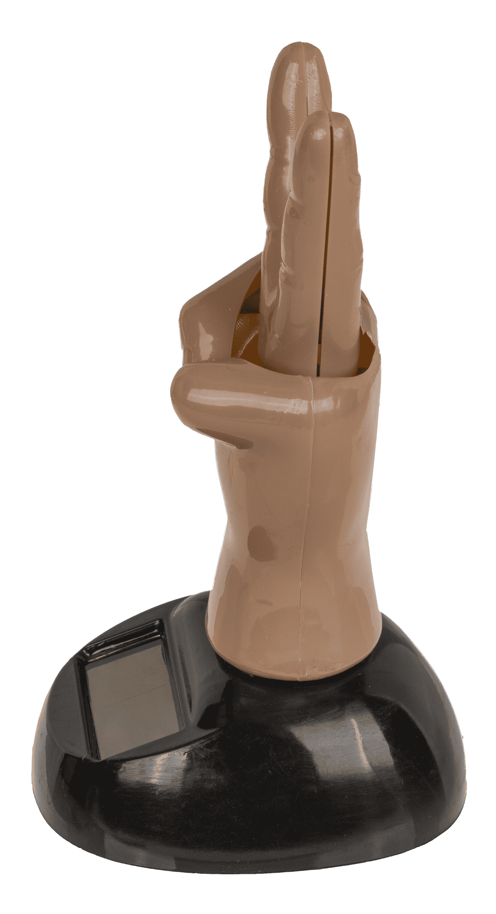 Movable figure, Peace Sign, with solar cell,