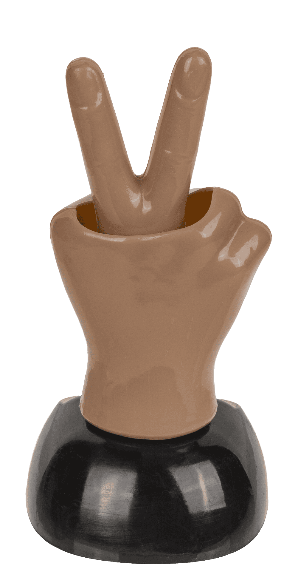 Movable figure, Peace Sign, with solar cell,