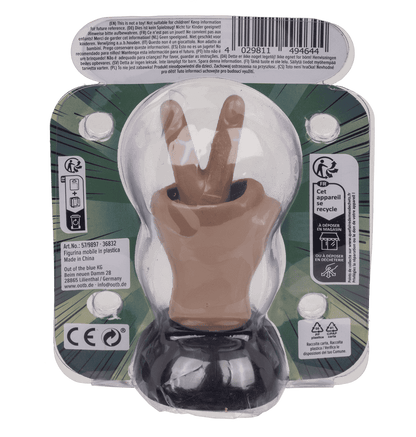 Movable figure, Peace Sign, with solar cell,