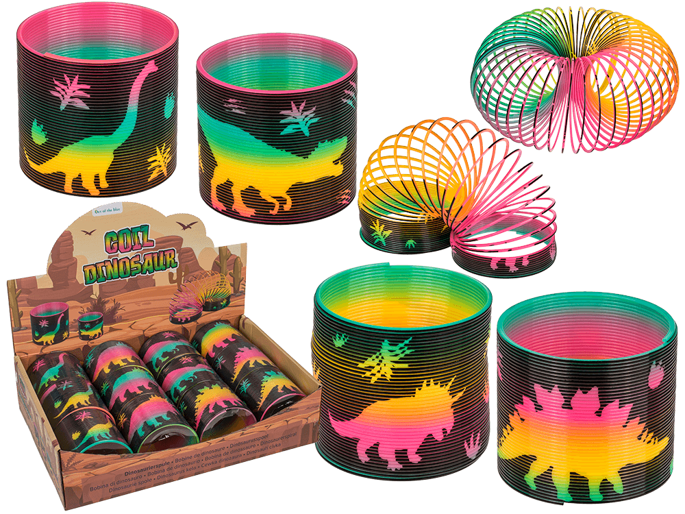 Coil, Dinosaur, approx. 7,5 x 6,5 cm,