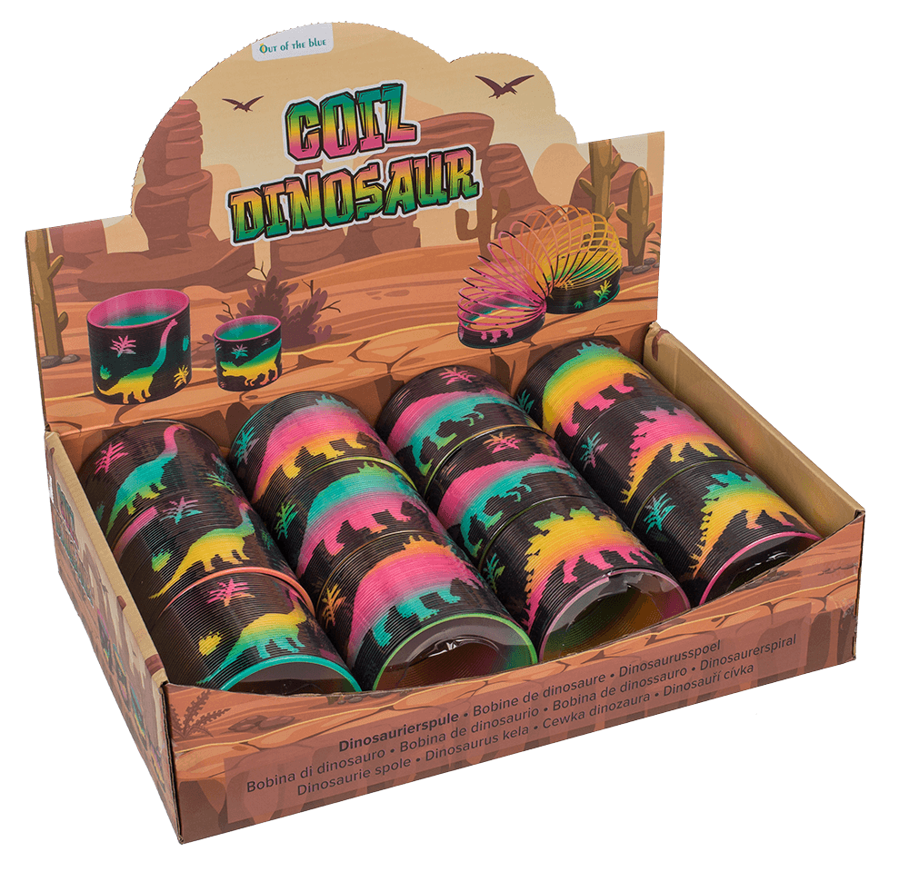 Coil, Dinosaur, approx. 7,5 x 6,5 cm,