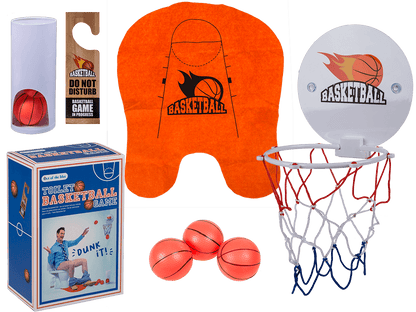 Toilet basketball set, set of 7,