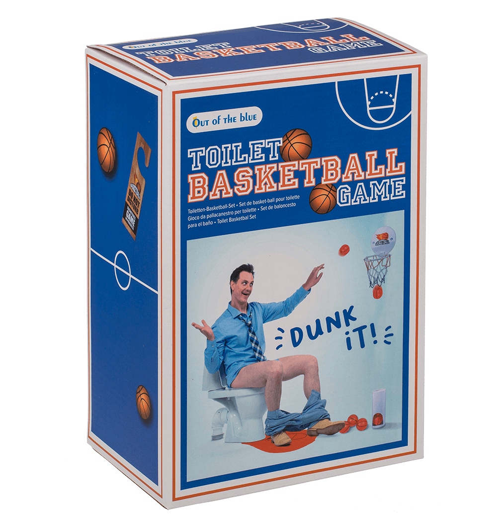 Toilet basketball set, set of 7,