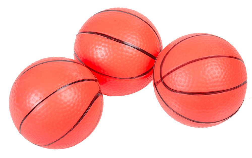 Toilet basketball set, set of 7,