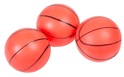 Toilet basketball set, set of 7,