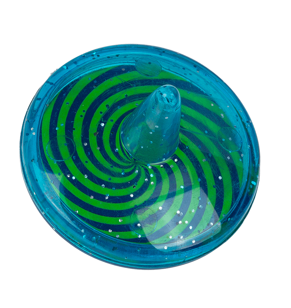 Neon Spinning Top, plastic material, approx. 3,8