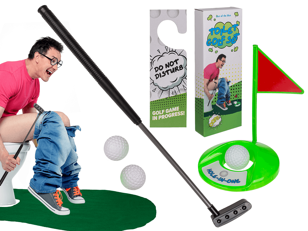 Toilet Golf Set, set of 6,