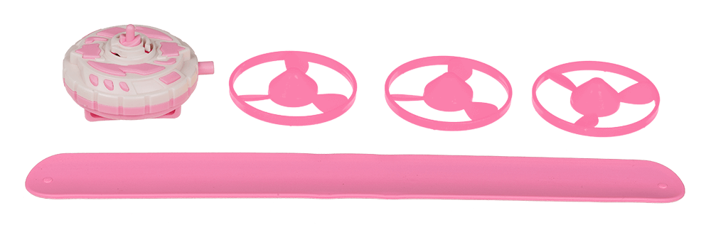 Pink Spinning Top-Bracelet, ca. 21,5 cm,