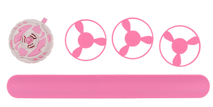 Pink Spinning Top-Bracelet, ca. 21,5 cm,