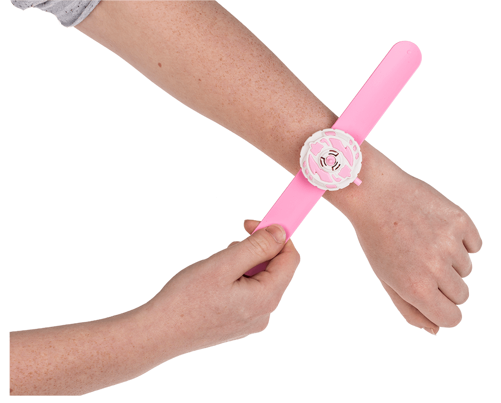 Pink Spinning Top-Bracelet, ca. 21,5 cm,