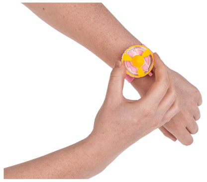 Pink Spinning Top-Bracelet, ca. 21,5 cm,