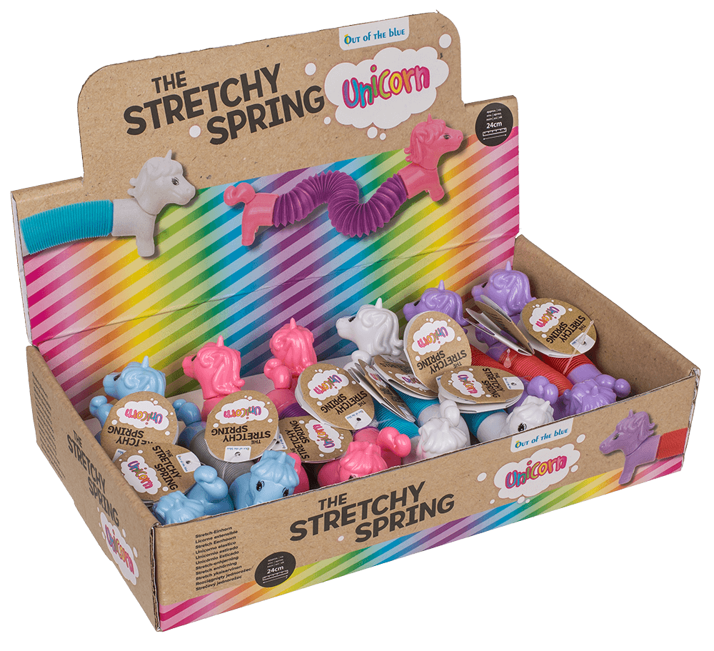 Stretchy Spring Unicorn, approx. 6,5 x 14 cm -