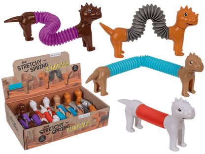 Stretchy Spring Dinosaur, approx. 6,5 x 14 cm -