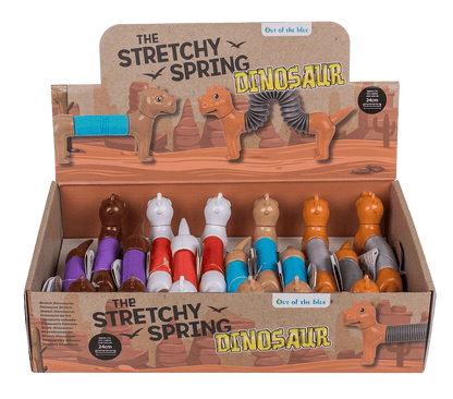 Stretchy Spring Dinosaur, approx. 6,5 x 14 cm -