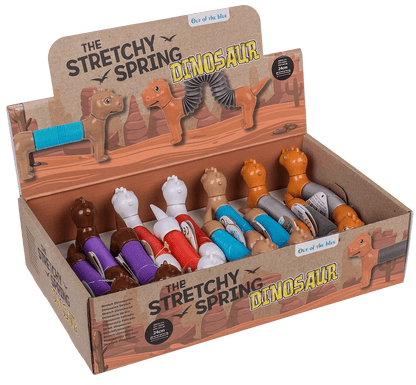 Stretchy Spring Dinosaur, approx. 6,5 x 14 cm -
