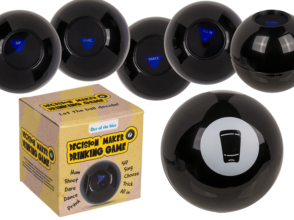 Decision Making Ball, Drinking Game.