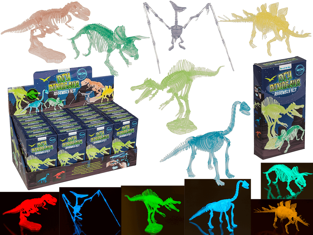 DIY Dinosaur Skeleton Assembly Kit, approx. 10 cm,