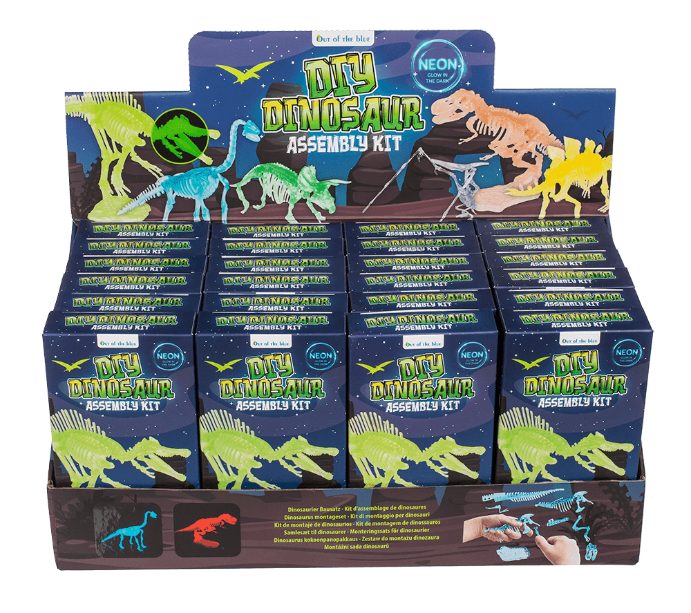 DIY Dinosaur Skeleton Assembly Kit, approx. 10 cm,