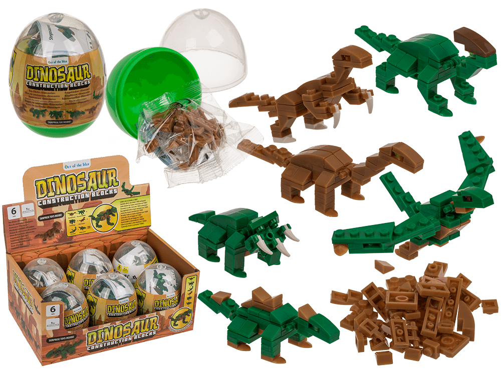 Construction blocks, Dinosaur, approx. 9 cm,
