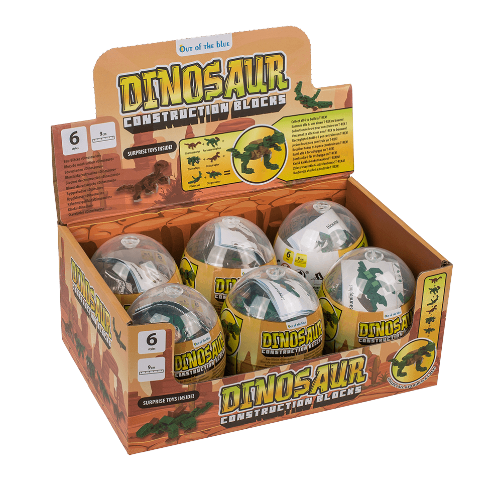 Construction blocks, Dinosaur, approx. 9 cm,