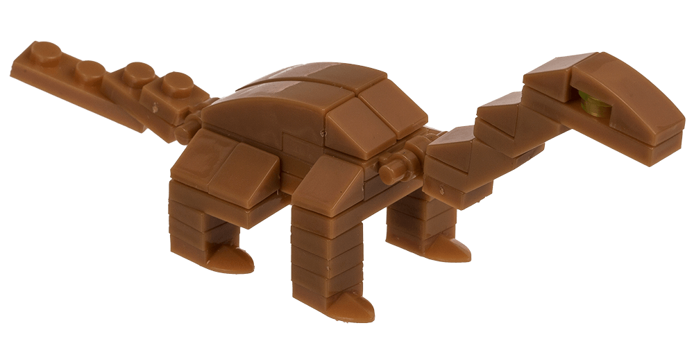 Construction blocks, Dinosaur, approx. 9 cm,