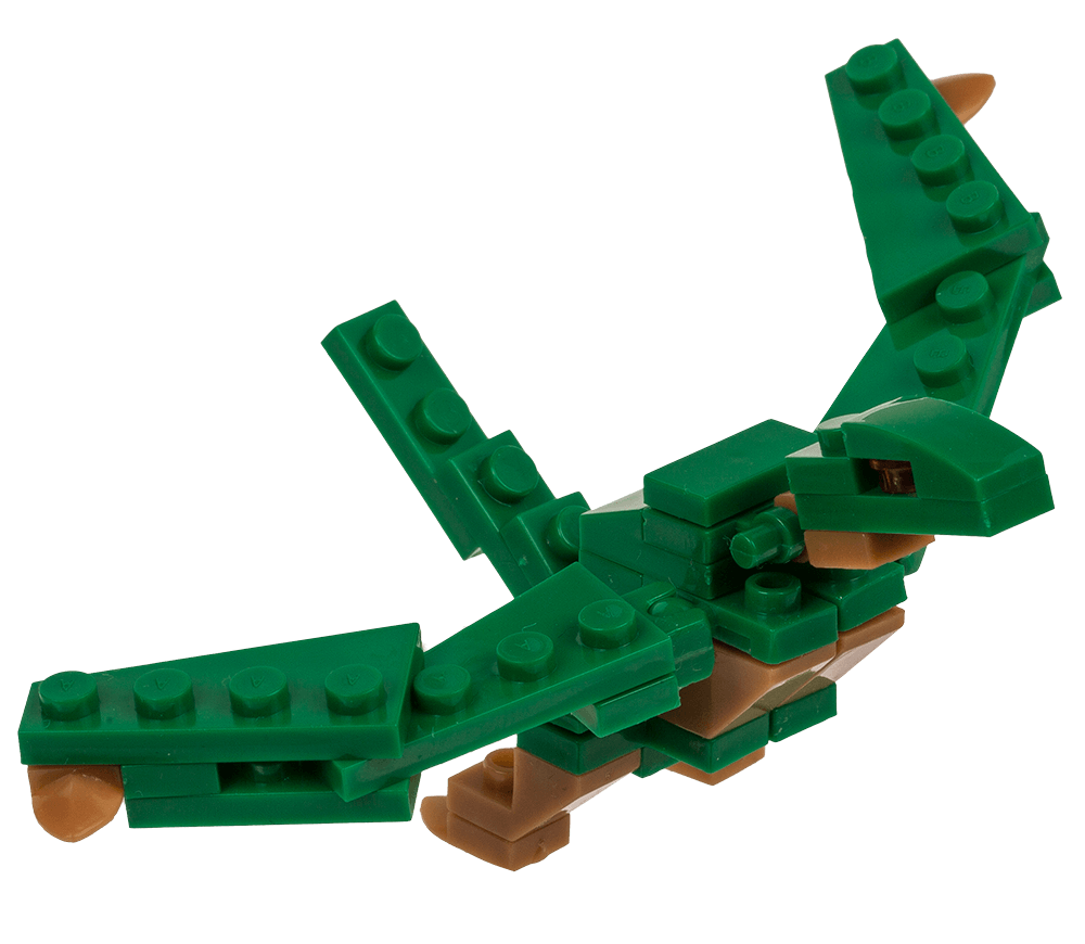 Construction blocks, Dinosaur, approx. 9 cm,