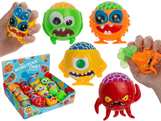 Squishy Mesh Monster, approx. 8,5 x 9 cm,