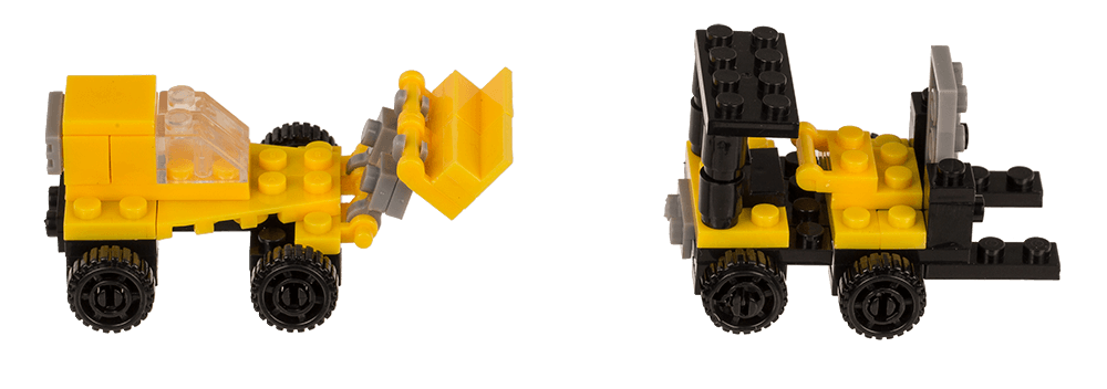 Construction blocks, Constructions Vehicles, 9 cm,
