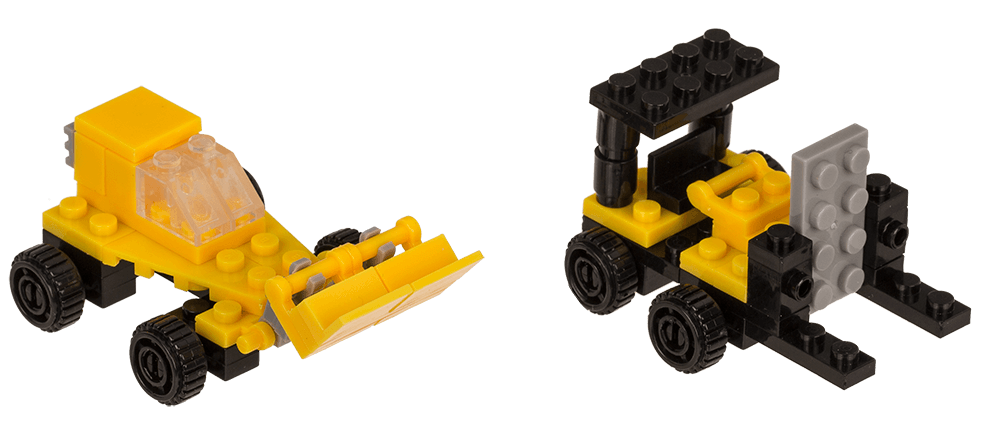 Construction blocks, Constructions Vehicles, 9 cm,