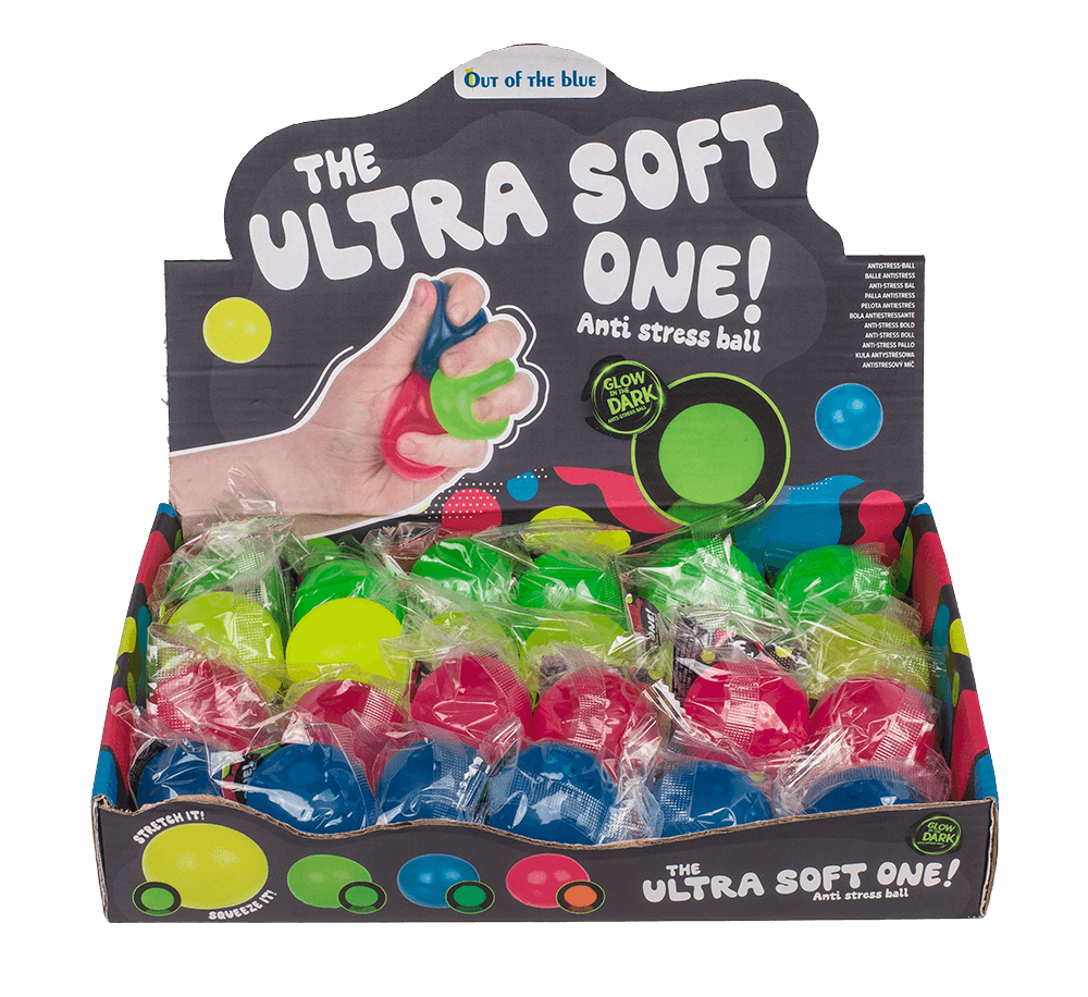 Ultra soft anti stress ball, Glow in the Dark,