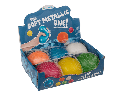 XL Ultra soft anti stress ball, Metallic,