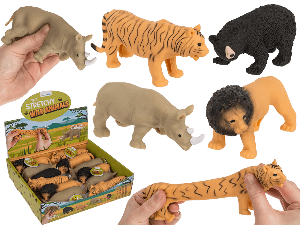 Stretchy Wild Animals. 13 cm,