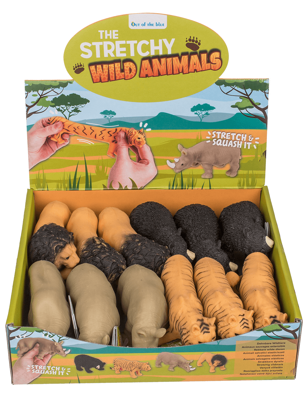 Stretchy Wild Animals. 13 cm,