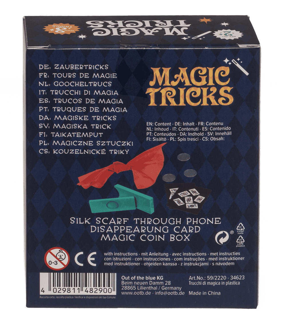 Magic tricks, 3 tricks each set,