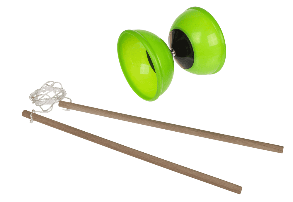 Diabolo with 2 wooden sticks, Glow in the Dark,